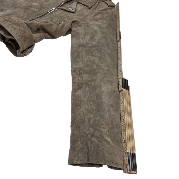 Blank NYC Suede Moto Leather Jacket Women's Size LP - Picture 8 of 12